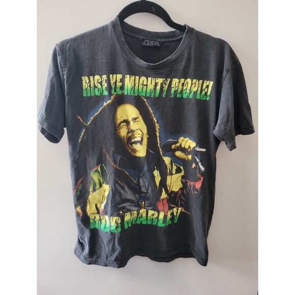 Vintage Bob Marley Rise Ye Mighty People Tshirt - Picture 3 of 12